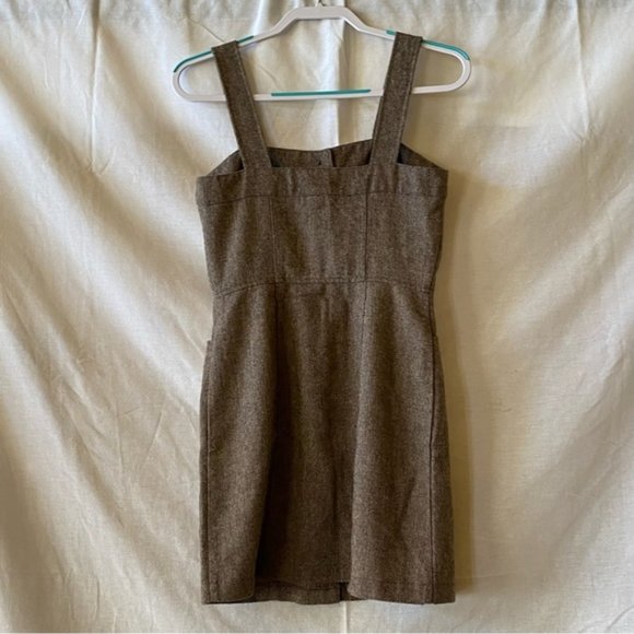 Copper Key Button Down Mini Dress - Picture 1 of 2